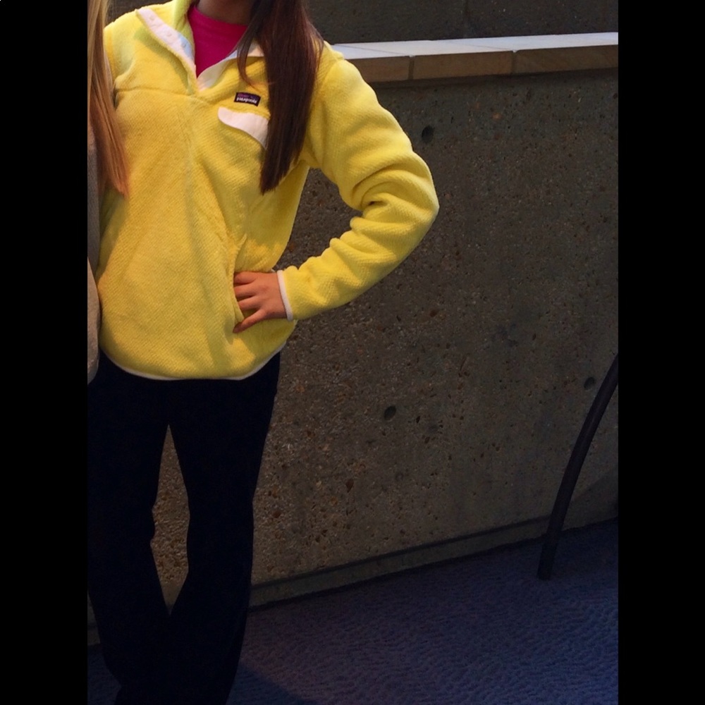 Yellow Patagonia pullover